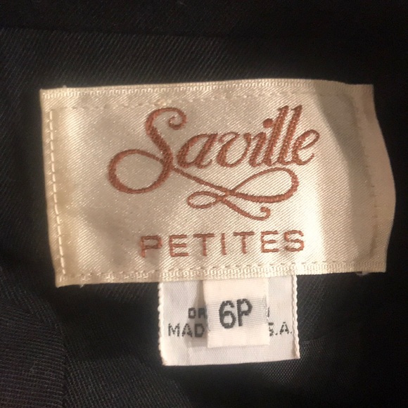 Seville petites vintage cropped style pea coat: 6P - Picture 4 of 4